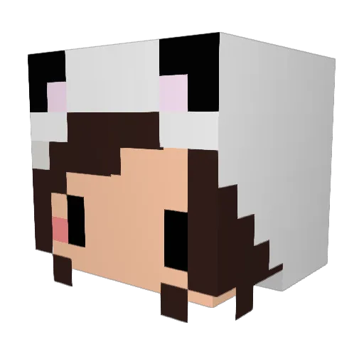 Koyoru0924 Minecraft avatar head, 3D render