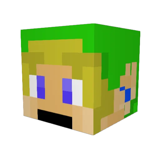 Koyote_31 Minecraft avatar head, 3D render