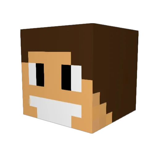 Koyus1990 Minecraft avatar head, 3D render