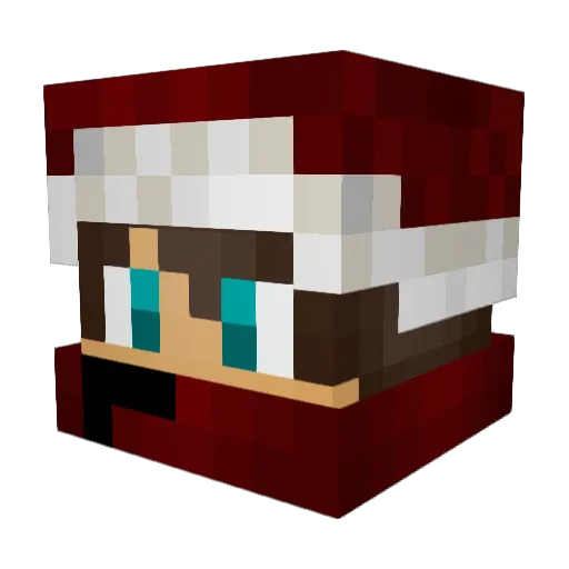 KozDer Minecraft avatar head, 3D render
