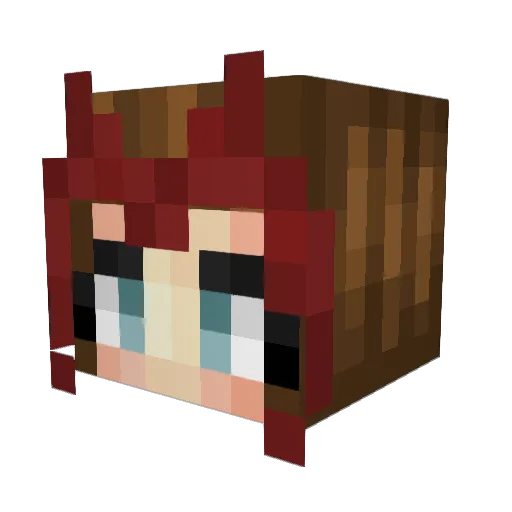 KozaMatea Minecraft avatar head, 3D render
