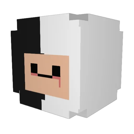KozackiBohen Minecraft avatar head, 3D render
