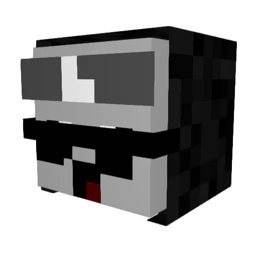 Kozakoov Minecraft avatar head, 3D render
