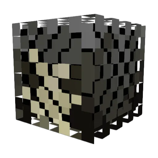 Kozel666 Minecraft avatar head, 3D render