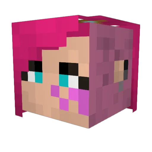 KoziJeans Minecraft avatar head, 3D render