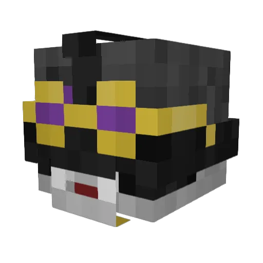 Kozmiqe Minecraft avatar head, 3D render