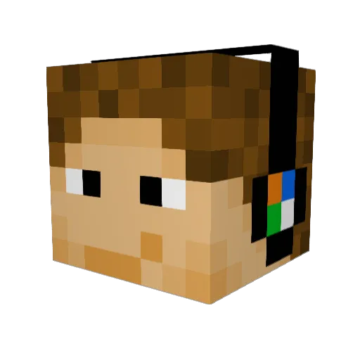 Kozmo777 Minecraft avatar head, 3D render