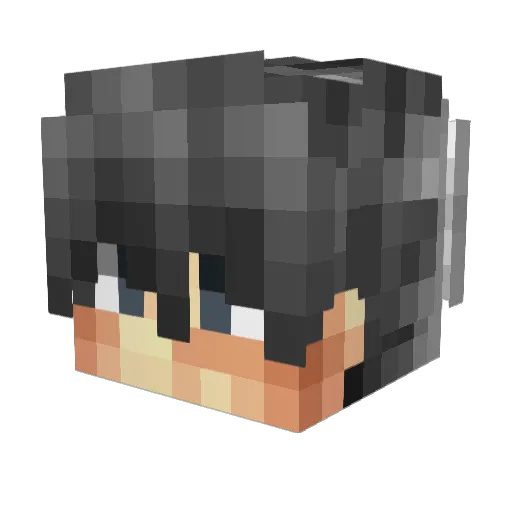 KozmozRP Minecraft avatar head, 3D render