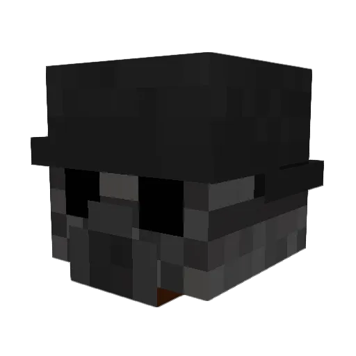 Koztz Minecraft avatar head, 3D render