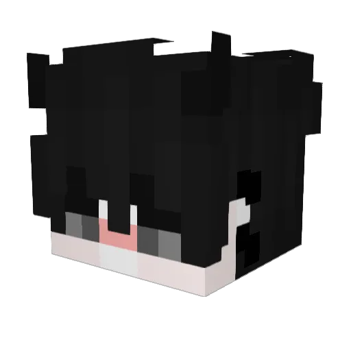 Kozu178 Minecraft avatar head, 3D render