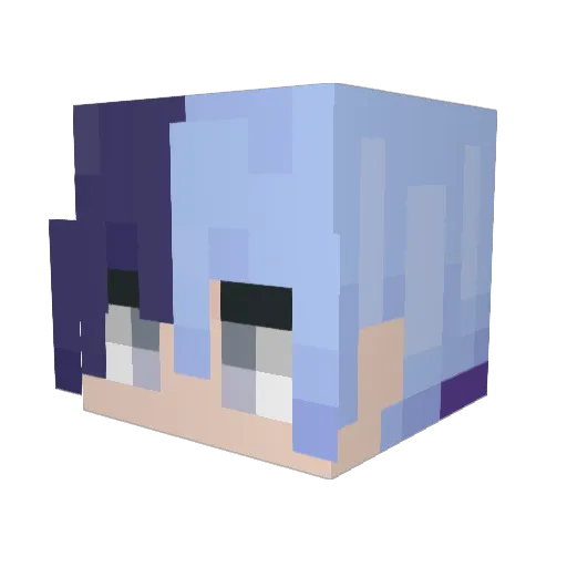KozumeKenma Minecraft avatar head, 3D render