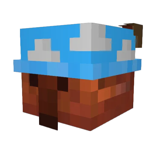 KpJosh Minecraft avatar head, 3D render