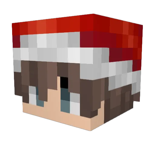 KpacaB4uk090 Minecraft avatar head, 3D render