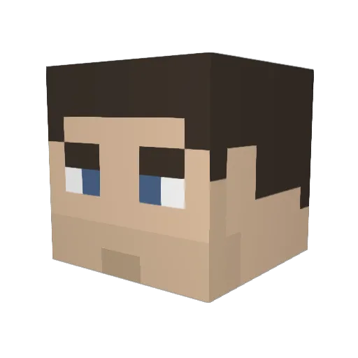 Kpalm1997 Minecraft avatar head, 3D render