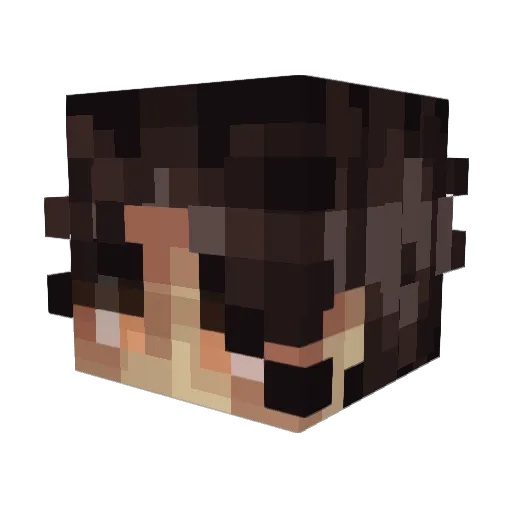Kpav24 Minecraft avatar head, 3D render