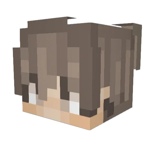 Kphel_ Minecraft avatar head, 3D render