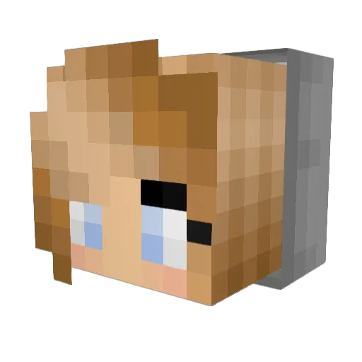 Kpk_2004 Minecraft avatar head, 3D render