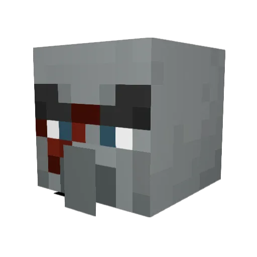 Kpopblob Minecraft avatar head, 3D render