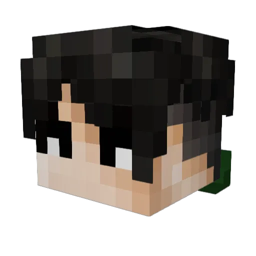 Kporal_Livai Minecraft avatar head, 3D render