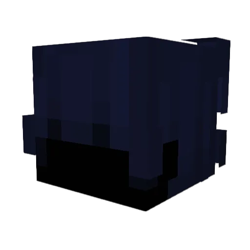 Kqbe Minecraft avatar head, 3D render