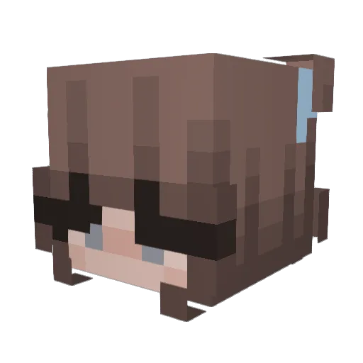 Kqthryn Minecraft avatar head, 3D render