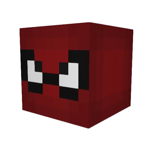 Kquacky Minecraft avatar head, 3D render