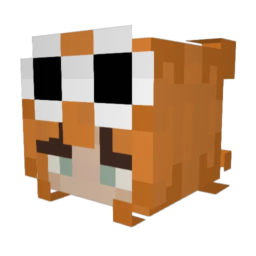 Kquesnel Minecraft avatar head, 3D render