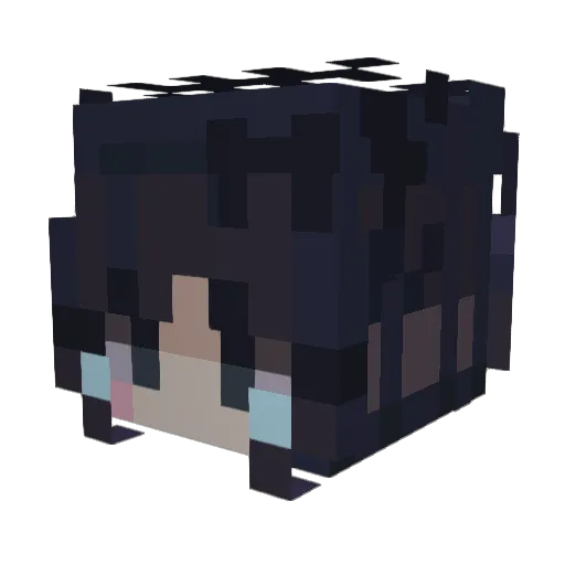 Kquynst Minecraft avatar head, 3D render