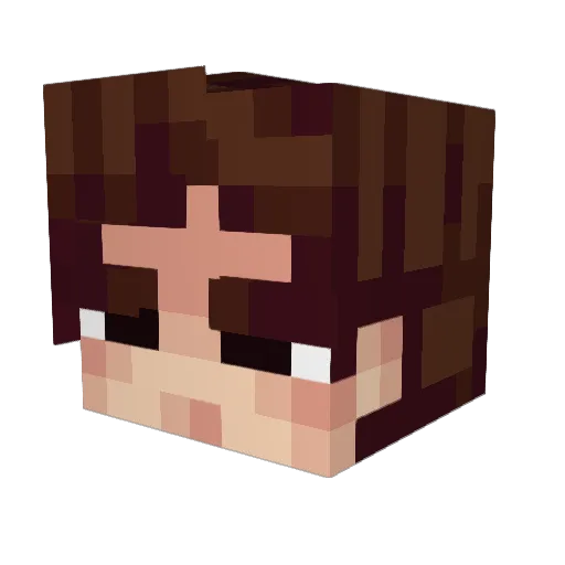 Kr0ezi Minecraft avatar head, 3D render