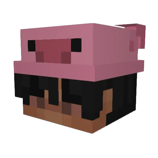 Kr3es Minecraft avatar head, 3D render