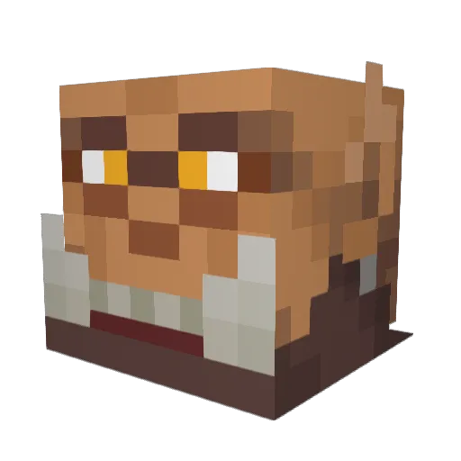 Kr4nck Minecraft avatar head, 3D render