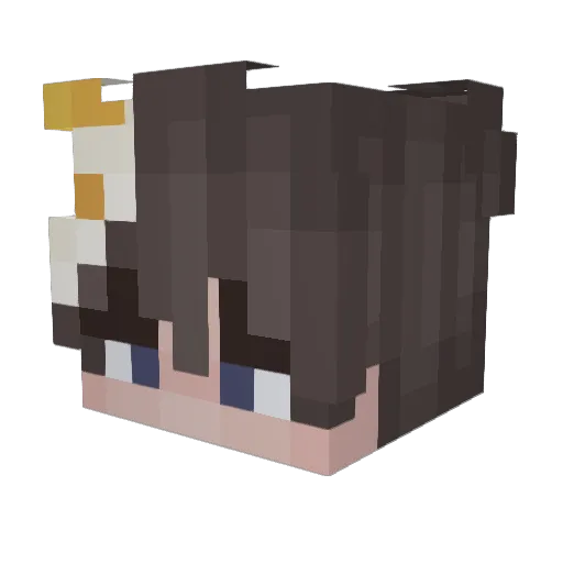 KrLuMmAn Minecraft avatar head, 3D render