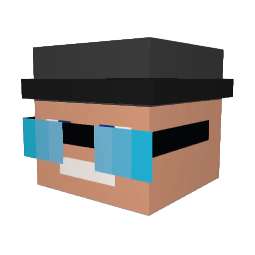 KrRiTTeK_HD Minecraft avatar head, 3D render