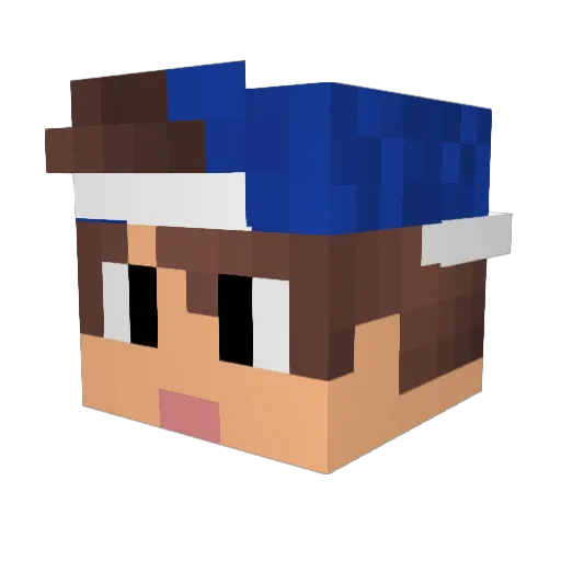 Kr_Angel Minecraft avatar head, 3D render