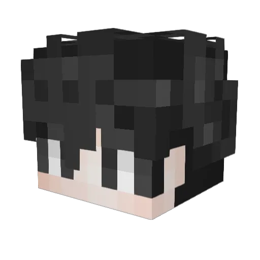 Kr_InCho Minecraft avatar head, 3D render