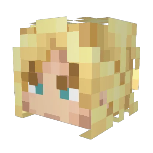 KraCNiY Minecraft avatar head, 3D render