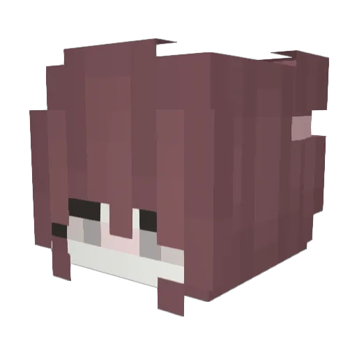KraL_BABA Minecraft avatar head, 3D render