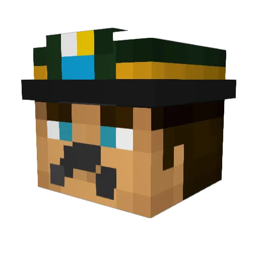 KraThomasRandoom Minecraft avatar head, 3D render