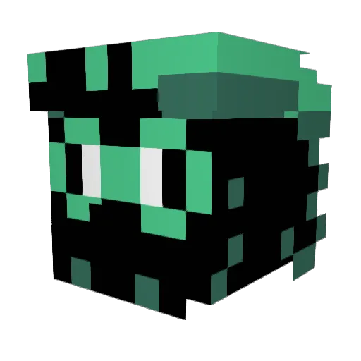 KraZKapin124 Minecraft avatar head, 3D render