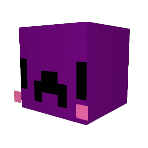 Kraaaaaaken Minecraft avatar head, 3D render