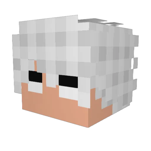 Kraawk_ Minecraft avatar head, 3D render