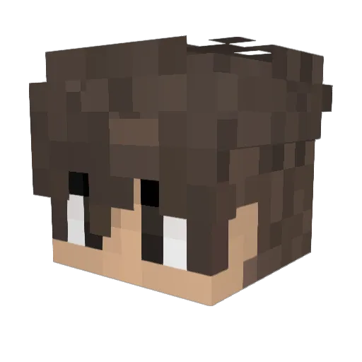 KrabCitten Minecraft avatar head, 3D render