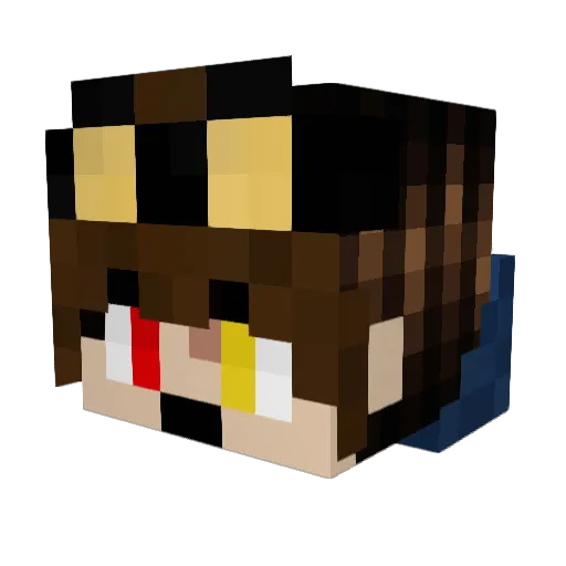 KrabbeSumpf2440 Minecraft avatar head, 3D render