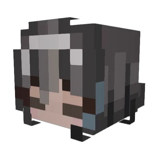 Krabbydabby Minecraft avatar head, 3D render