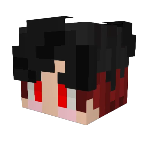 Krablib Minecraft avatar head, 3D render