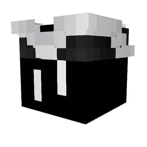 Krabo_ Minecraft avatar head, 3D render