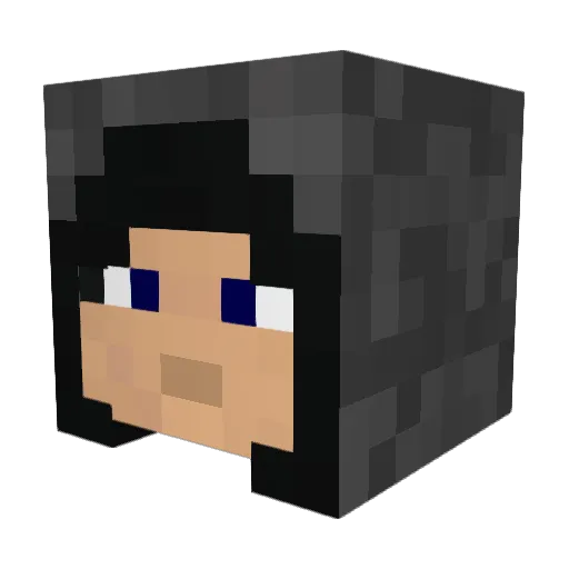 KrabyTriangle Minecraft avatar head, 3D render