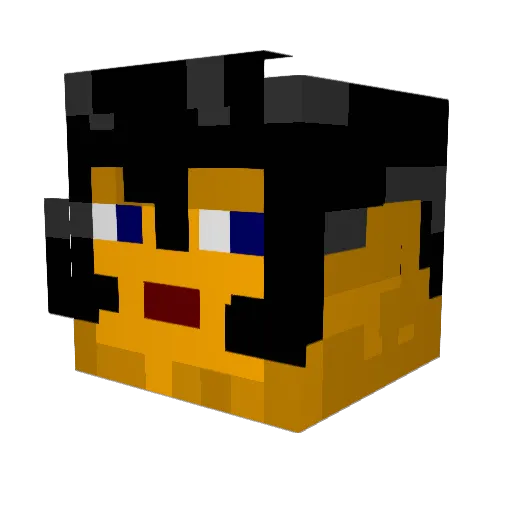 Krachkopf Minecraft avatar head, 3D render