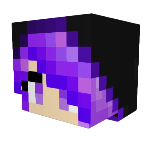 Krachos Minecraft avatar head, 3D render