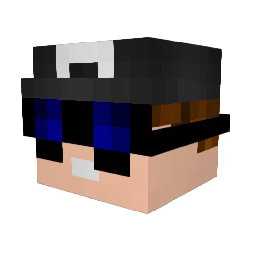 Kradd0n Minecraft avatar head, 3D render